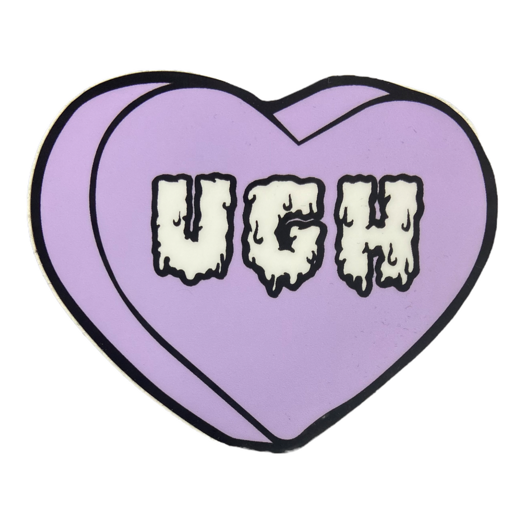 Candy Heart “Ughh” Sticker